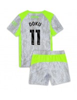 Manchester City Jeremy Doku #11 Tredjedraktsett Barn 2025-26 Korte ermer (+ bukser)